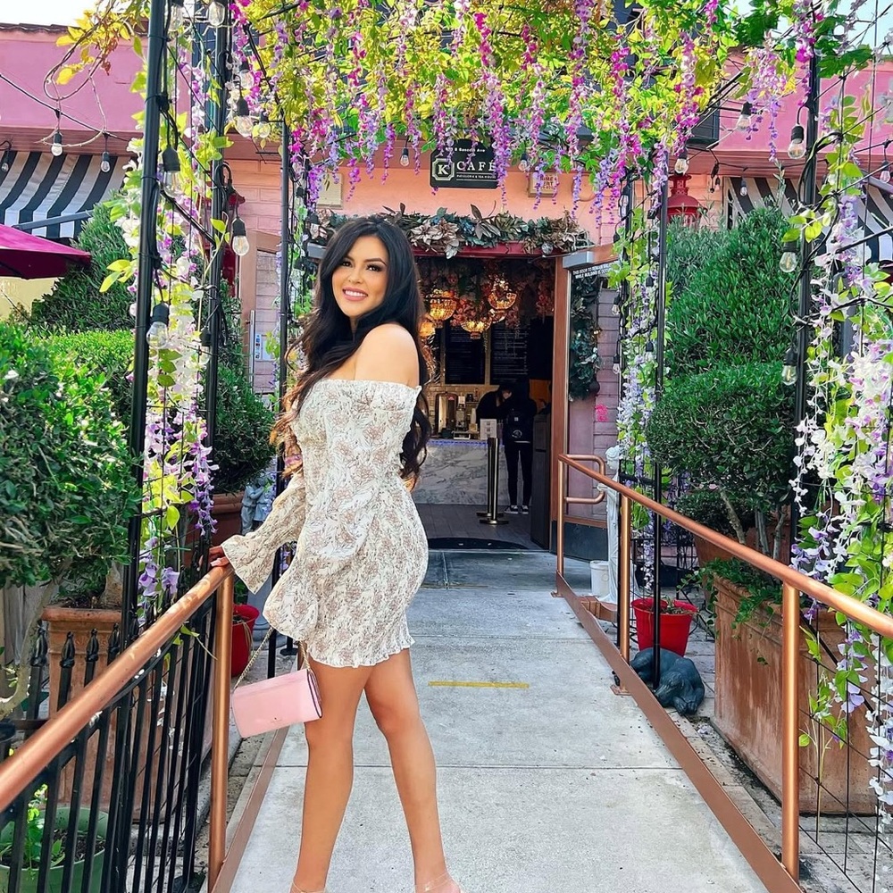 Elegant Cream Off-Shoulder Dress